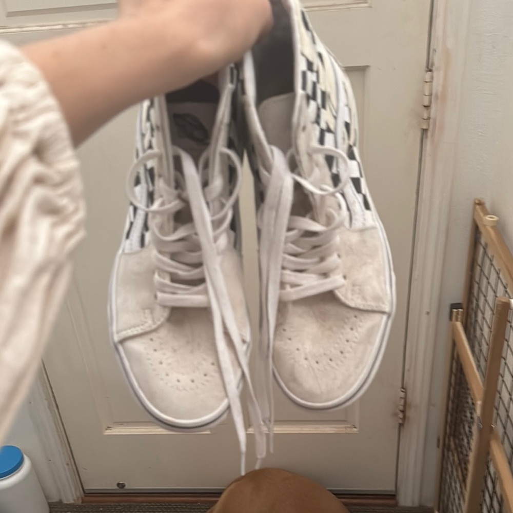 Checkered White Sneakers